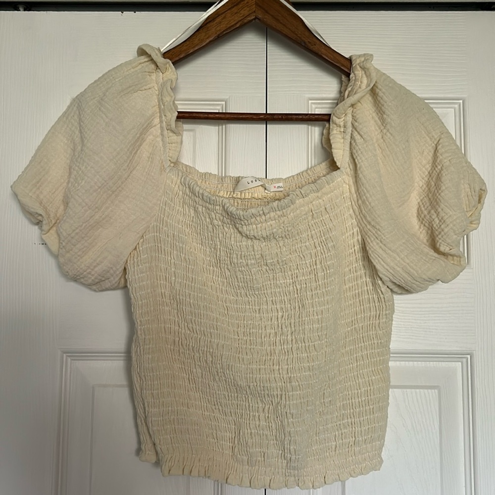 Lush Puff Sleeve Crop Top